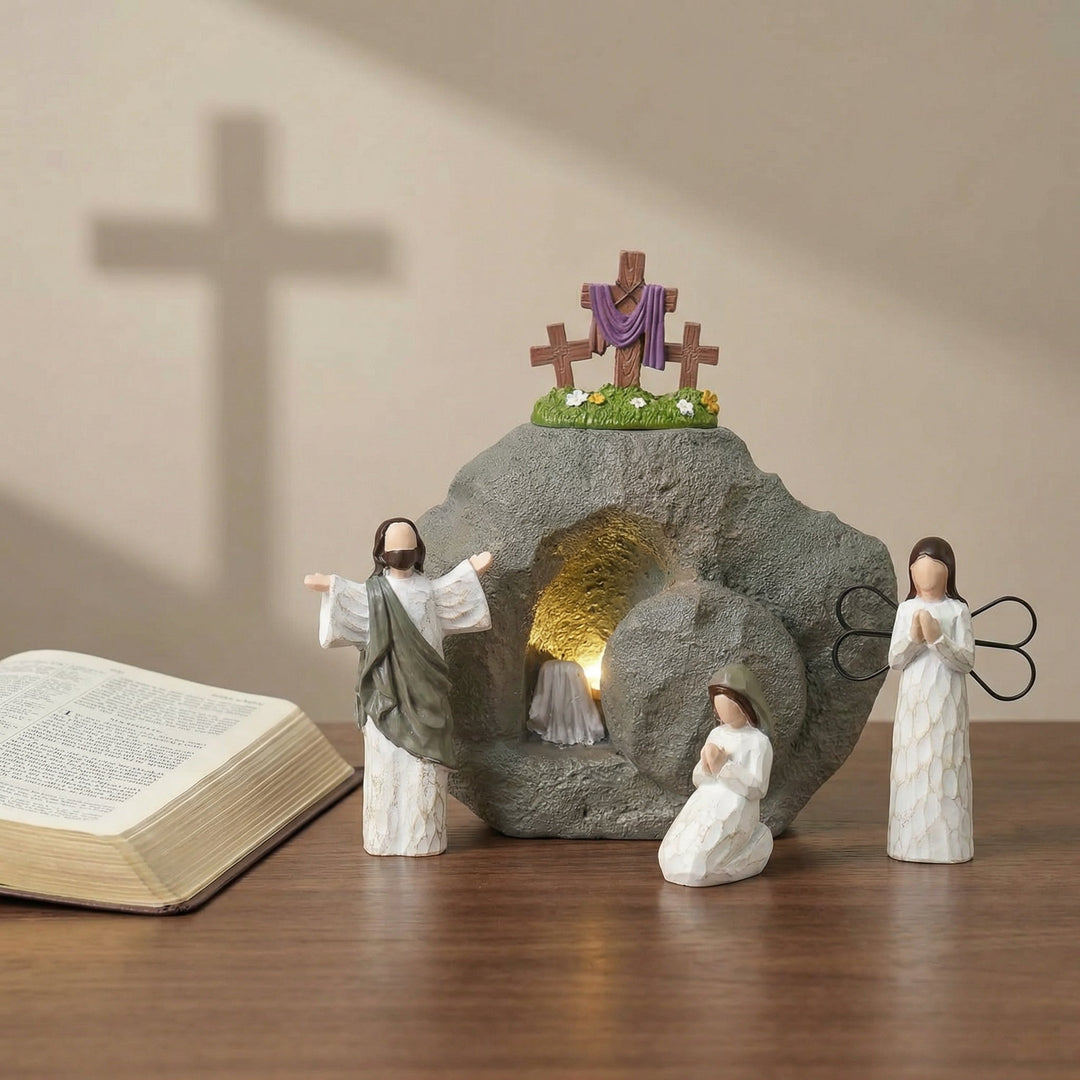 Celinea - Set decorativo de escena de la Resurrección de Pascua