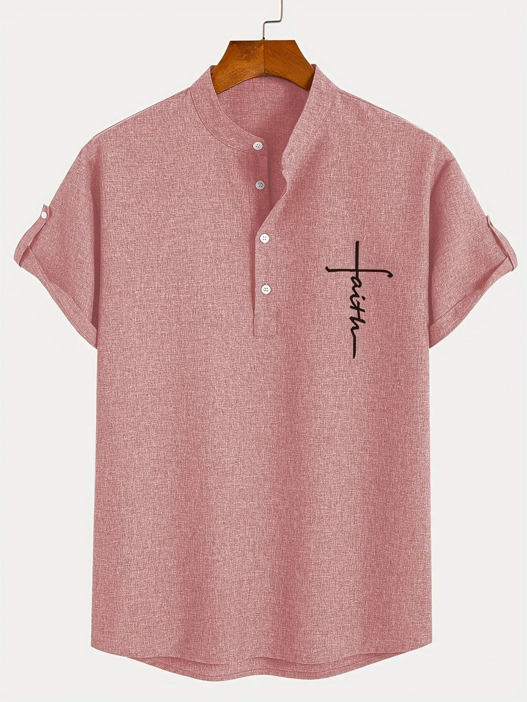 Harlan - Camisa texturizada de cuello alto