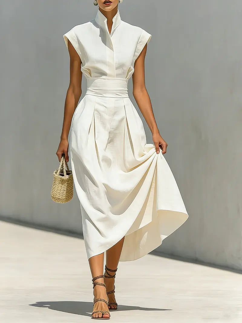 Kiera - Vestido midi estructurado