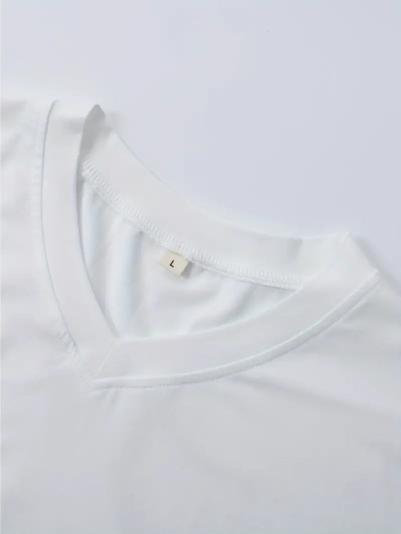 Trevor - Playera de cuello en V suave al tacto