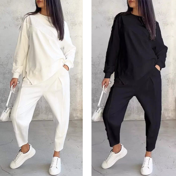 Eulavie - Conjunto lounge oversize de tacto suave