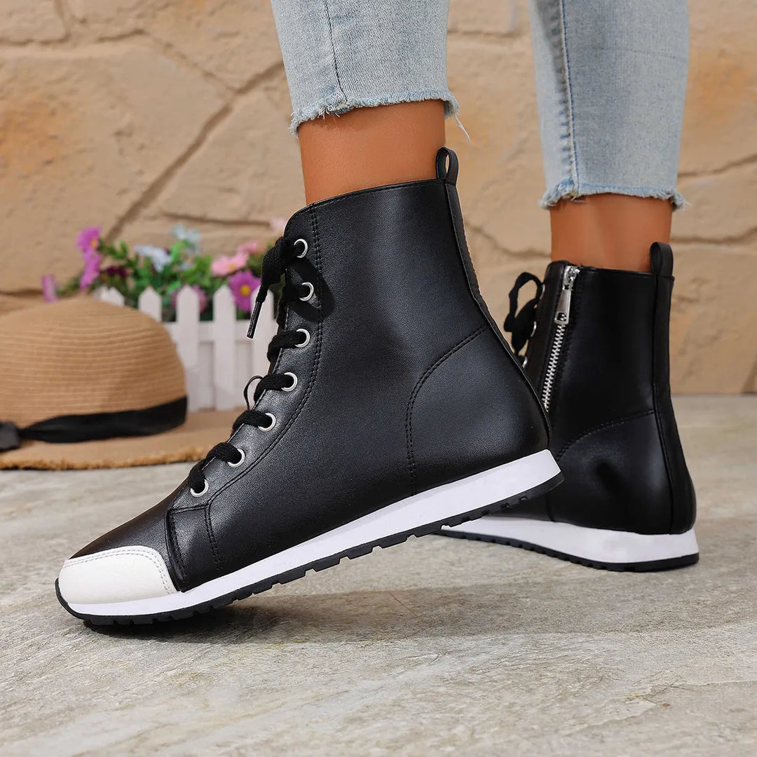 Deloriane - Botines casuales con agujetas