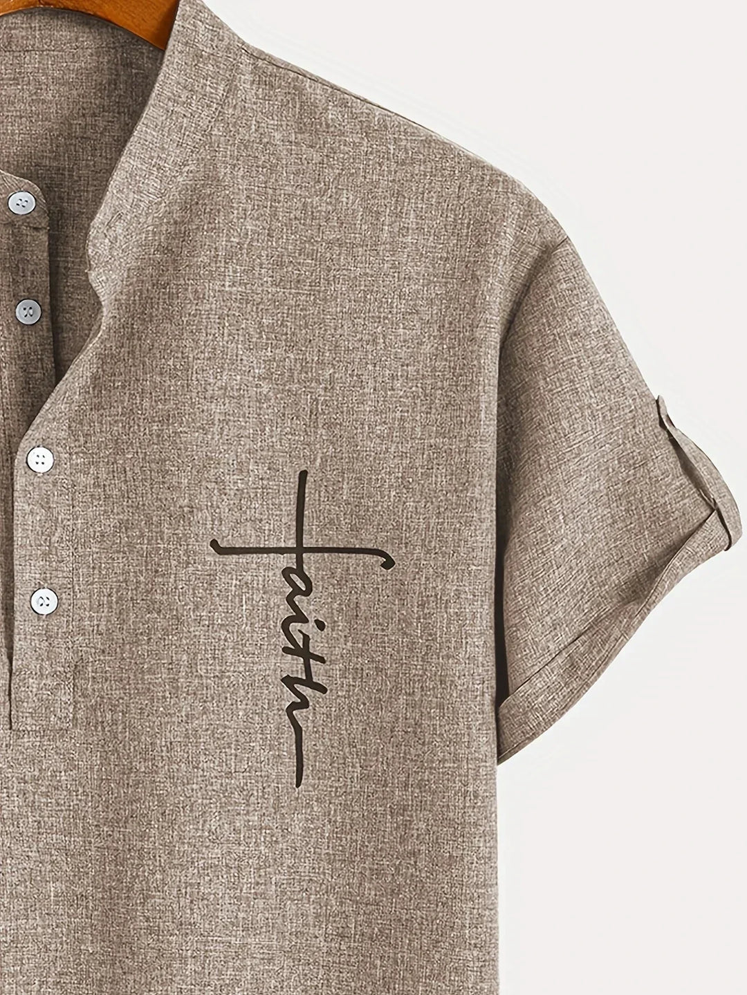 Harlan - Camisa texturizada de cuello alto