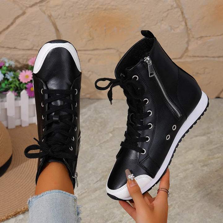 Deloriane - Botines casuales con agujetas