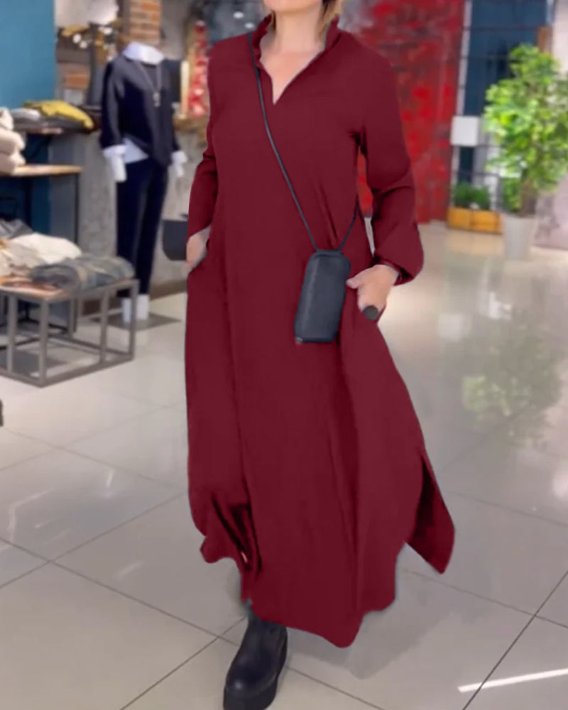 Kesslyn - Vestido maxi suave al tacto