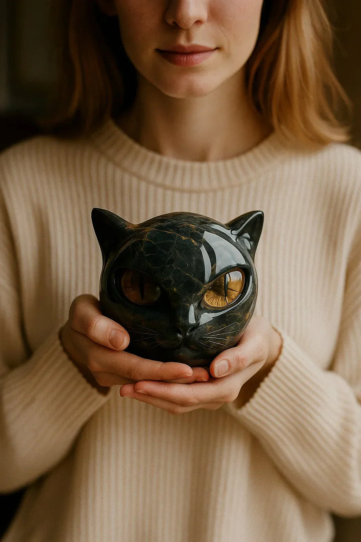 Elliana - Orbe de gato de obsidiana
