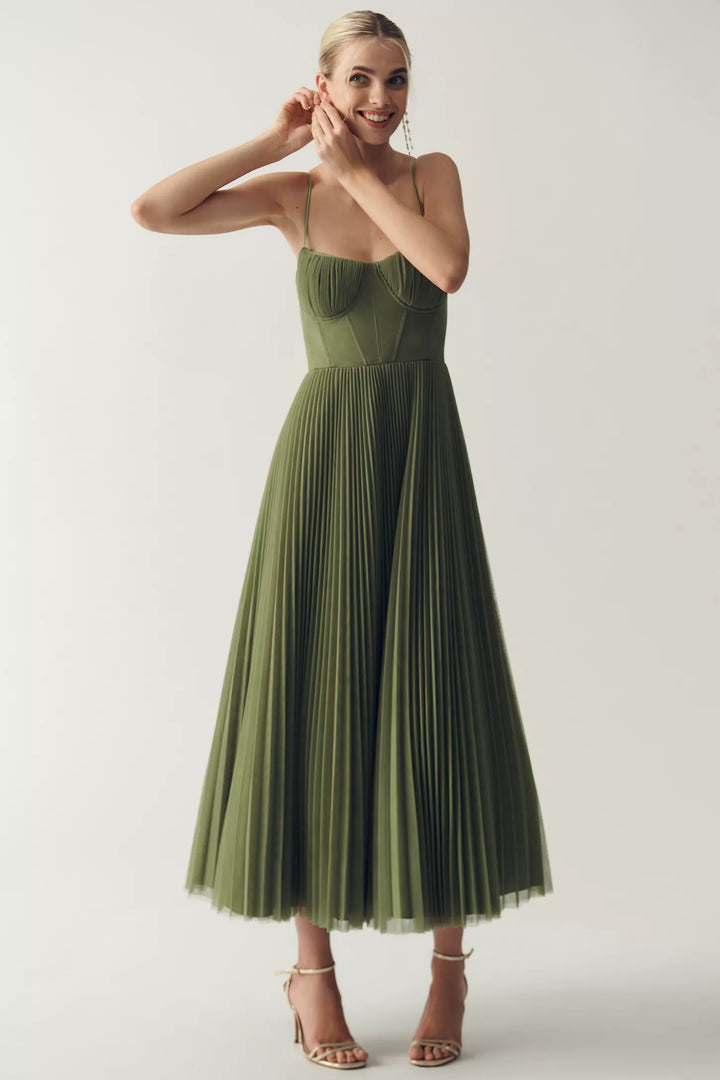 Jacinta - Vestido midi casual elegante
