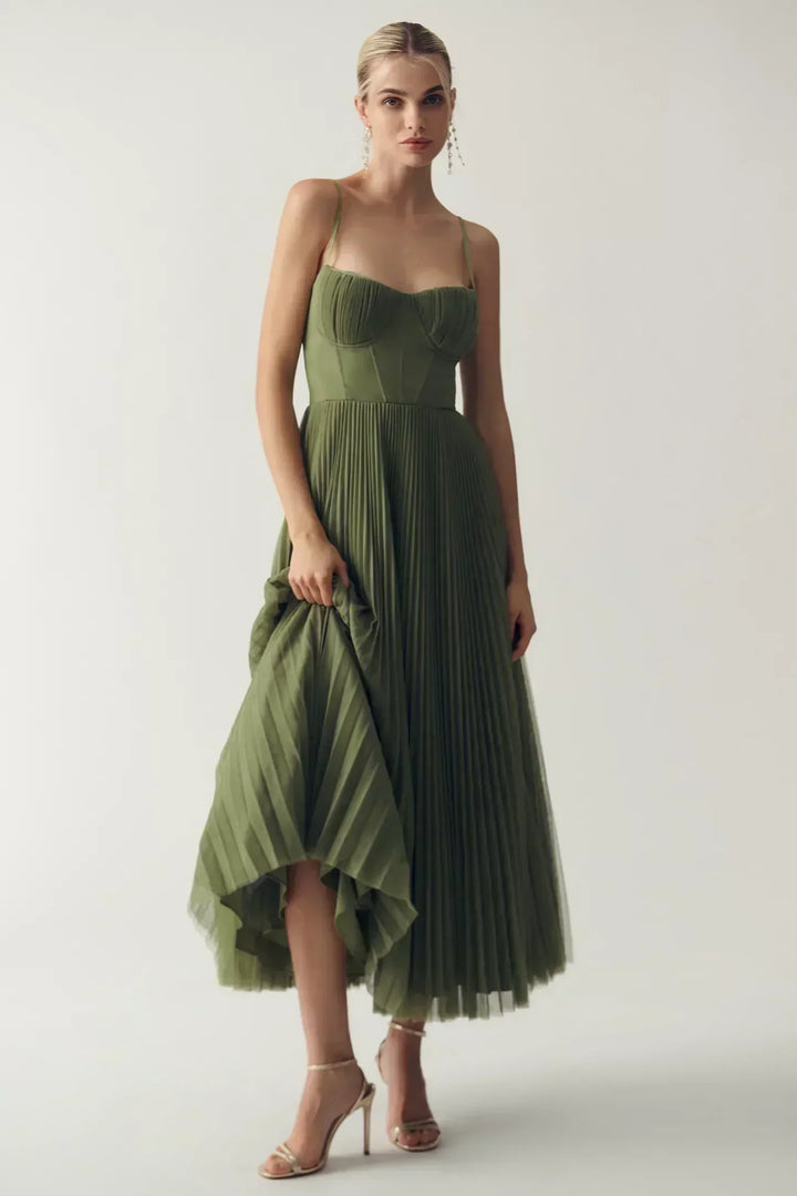 Jacinta - Vestido midi casual elegante