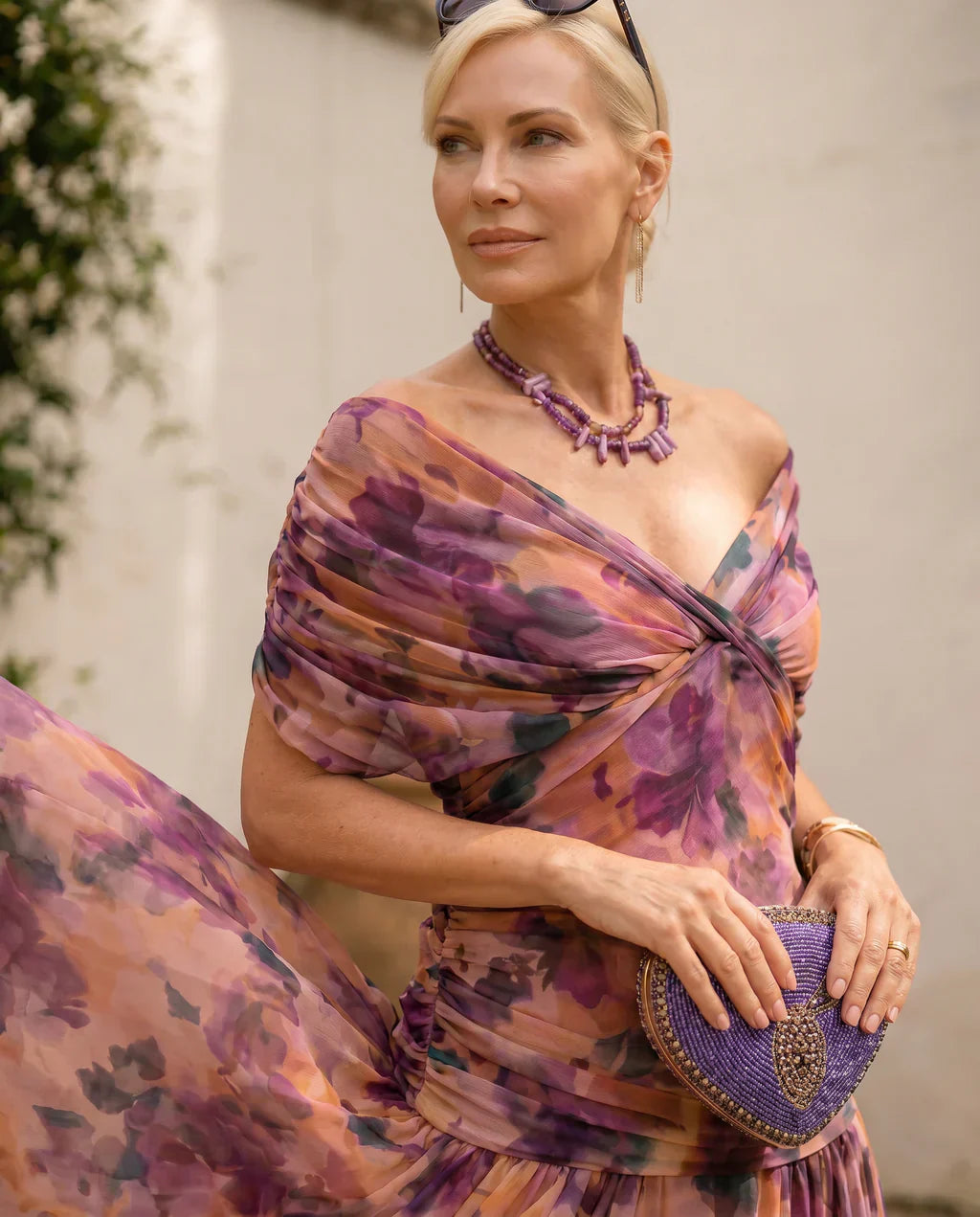 Samantha - Vestido elegante drapeado