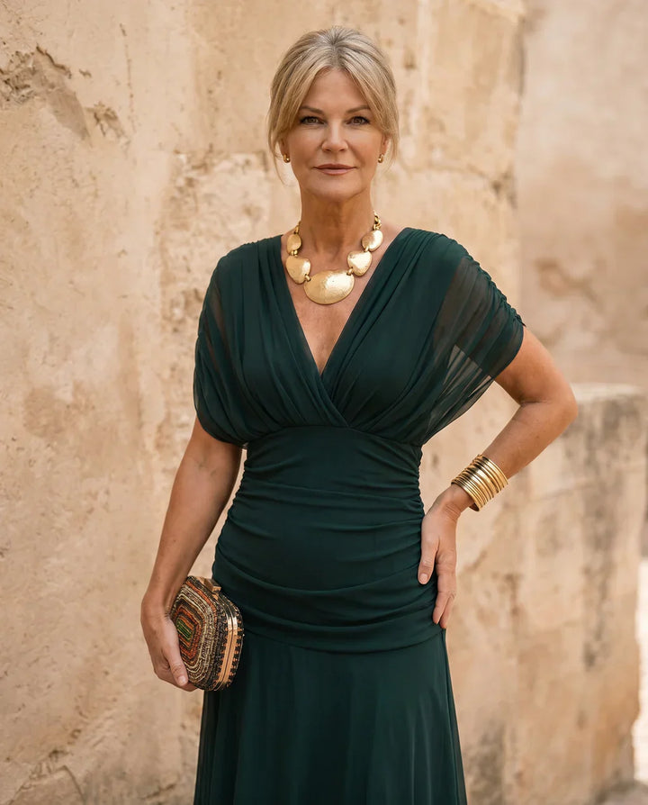Samantha - Vestido elegante drapeado