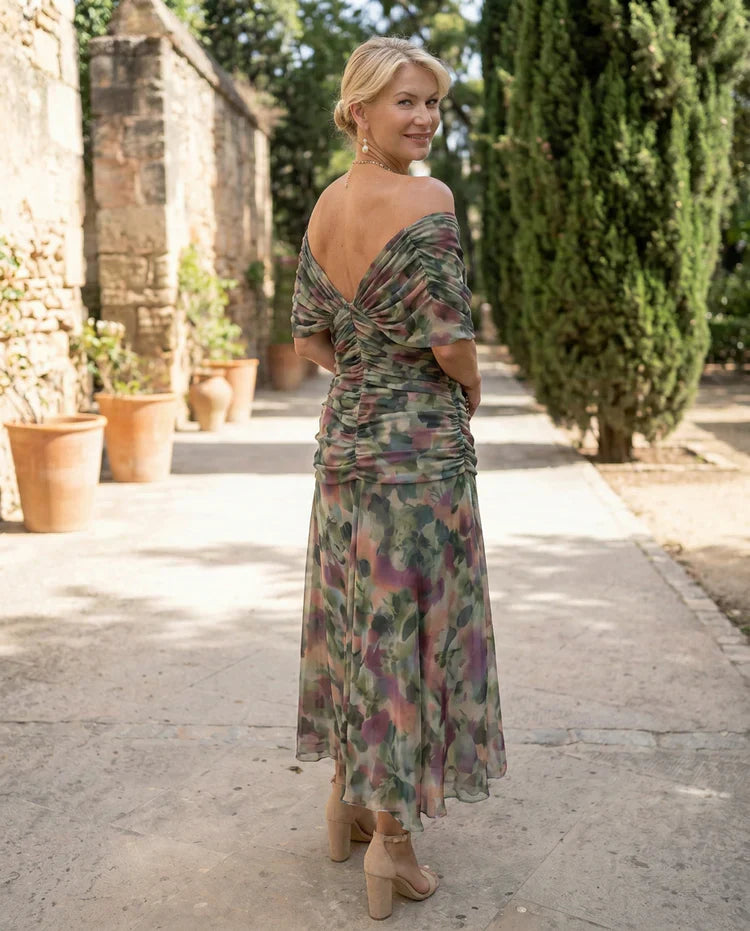 Samantha - Vestido elegante drapeado