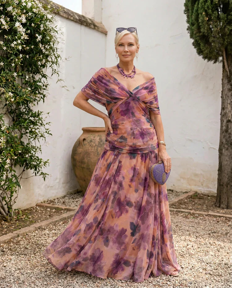 Samantha - Vestido elegante drapeado