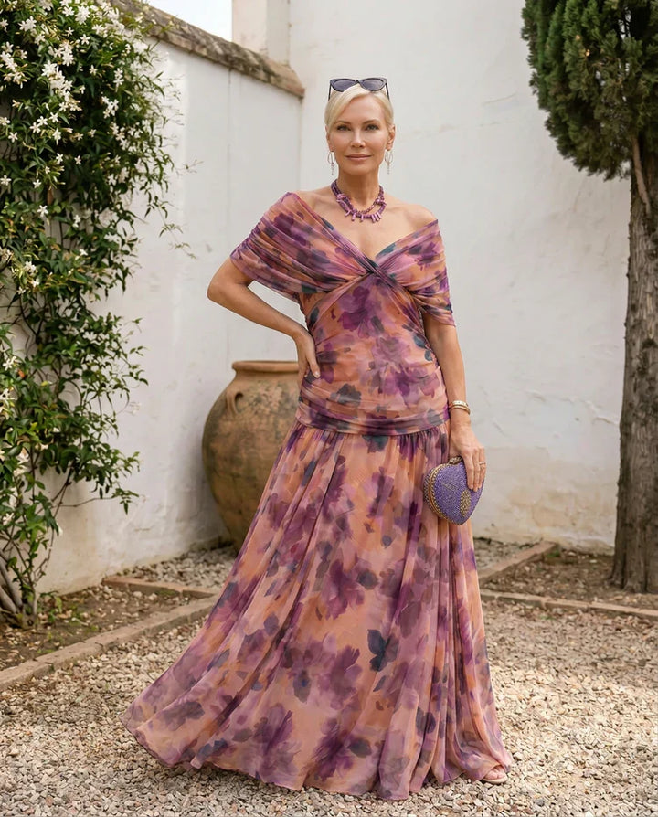 Samantha - Vestido elegante drapeado
