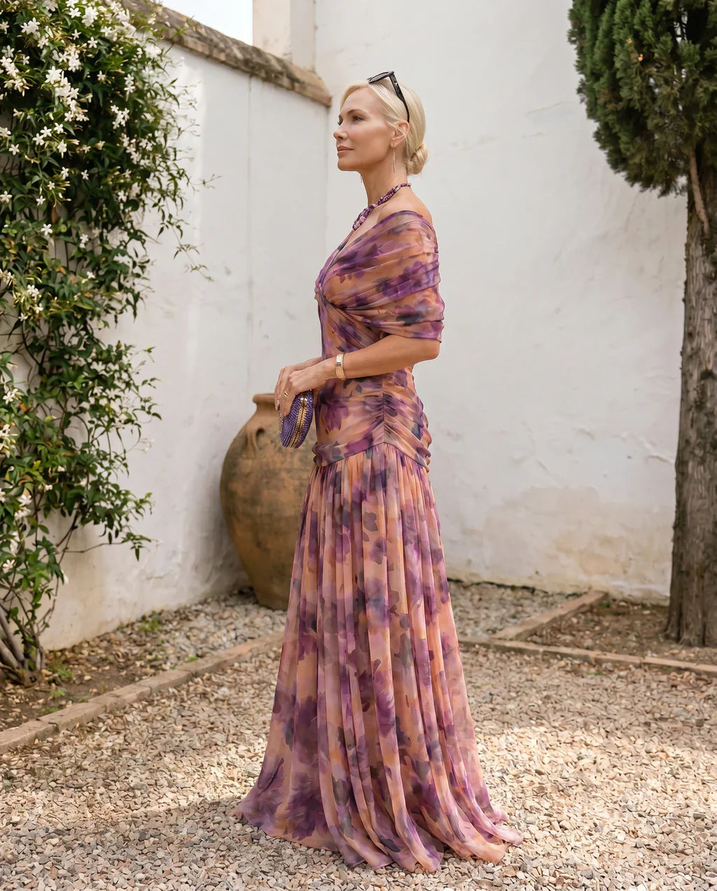 Samantha - Vestido elegante drapeado