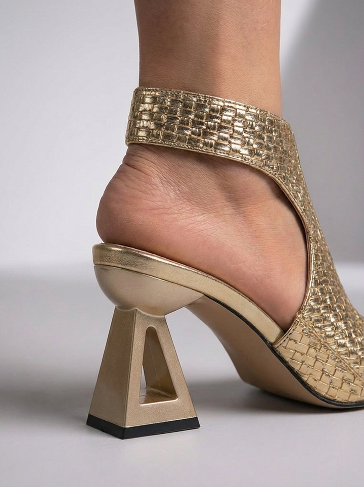 Indie - Zapatos de tacón destalonados acolchados