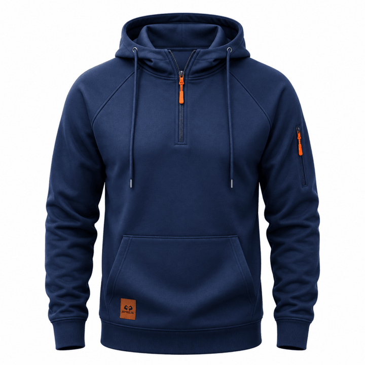 Sterling - Sudadera con medio cierre suave al tacto