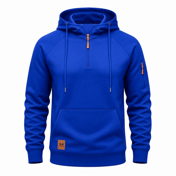 Sterling - Sudadera con medio cierre suave al tacto