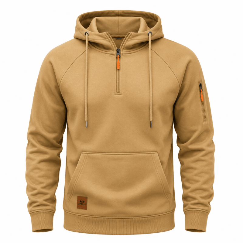 Sterling - Sudadera con medio cierre suave al tacto