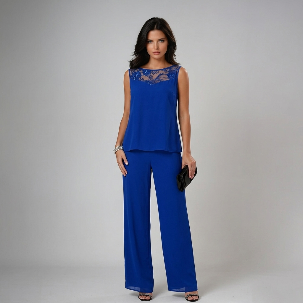 Bronte - Conjunto de tres piezas con pantalón de tacto suave
