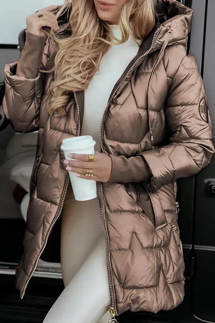 Ayla - Abrigo de invierno térmico con capucha