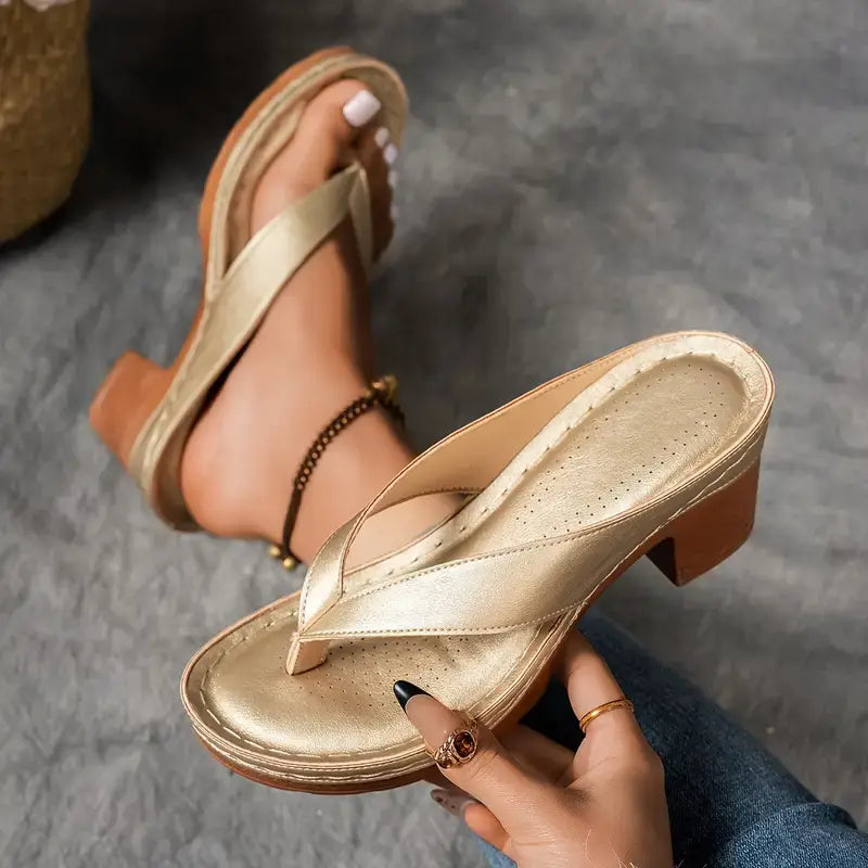Jorja - Sandalias de tacón con diseño contorneado