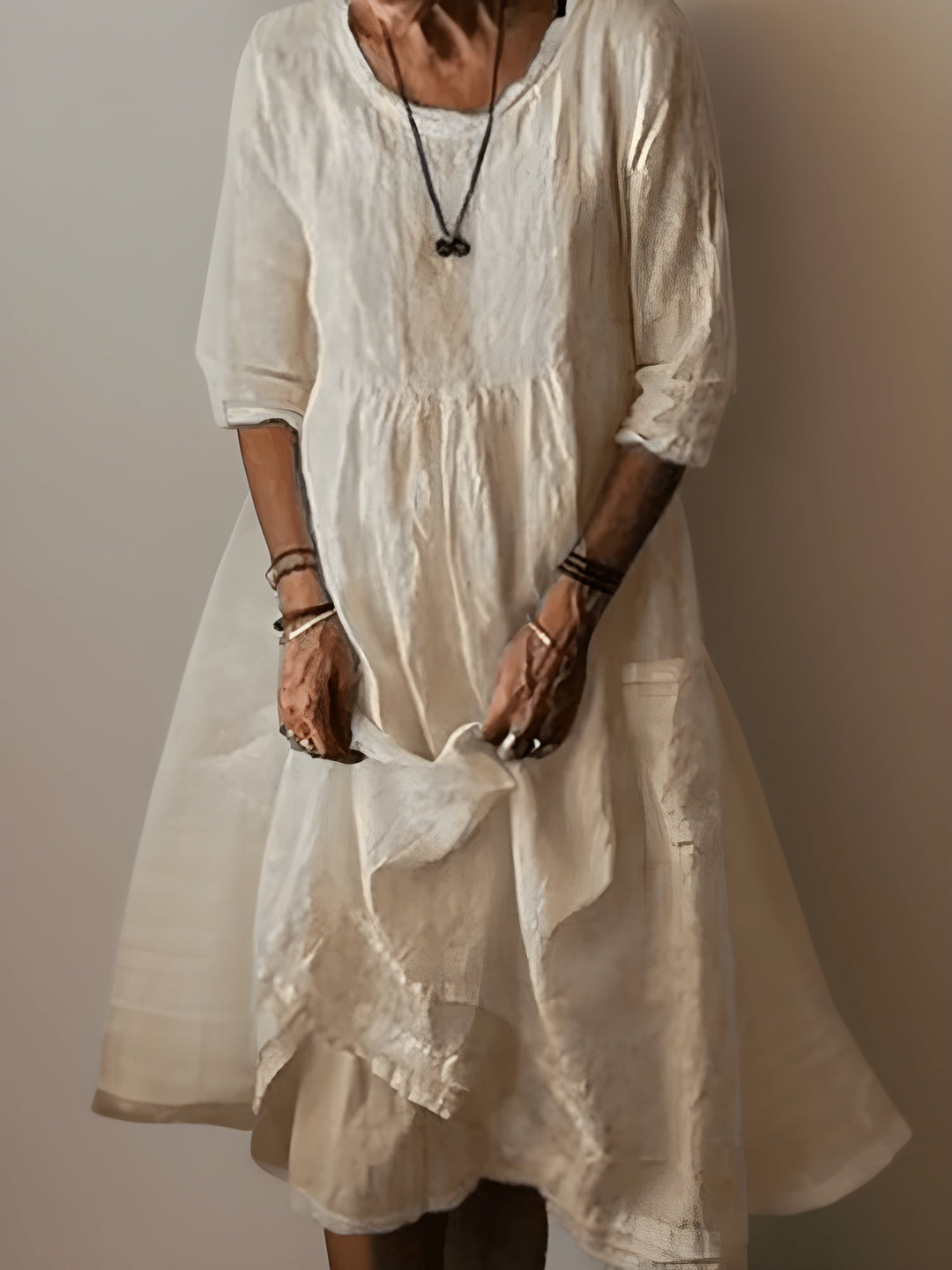Zaria - Vestido maxi de tacto suave