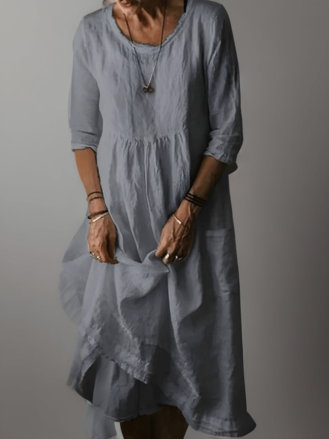 Zaria - Vestido maxi de tacto suave