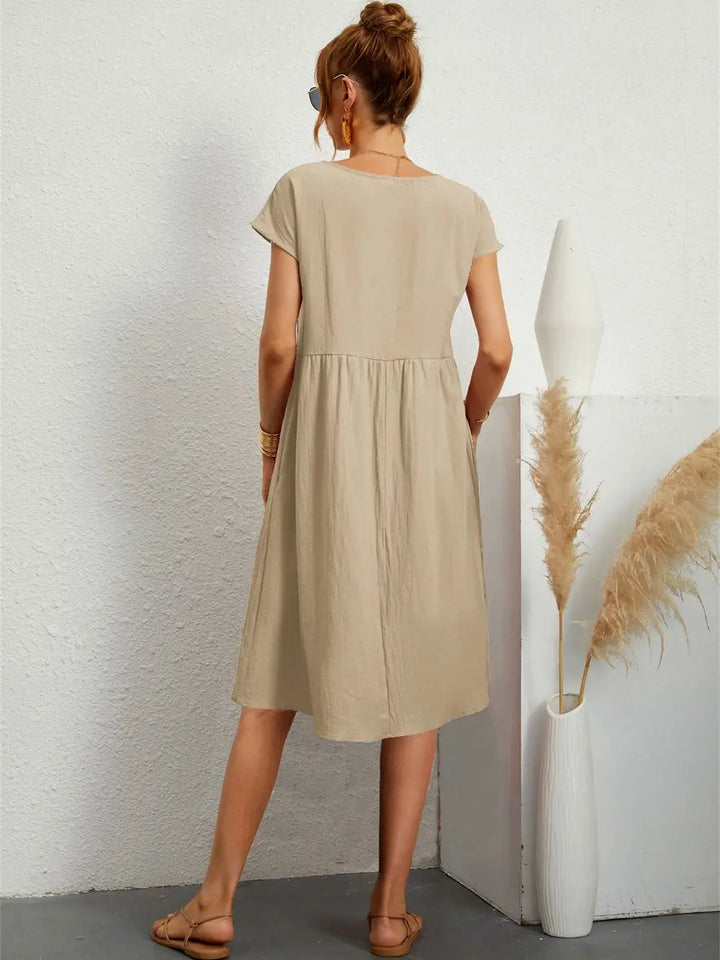 Avenyra - Vestido con bolsillos de tacto suave