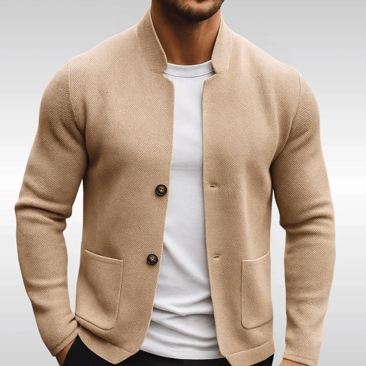 Corben - Blazer de punto texturizado para hombre