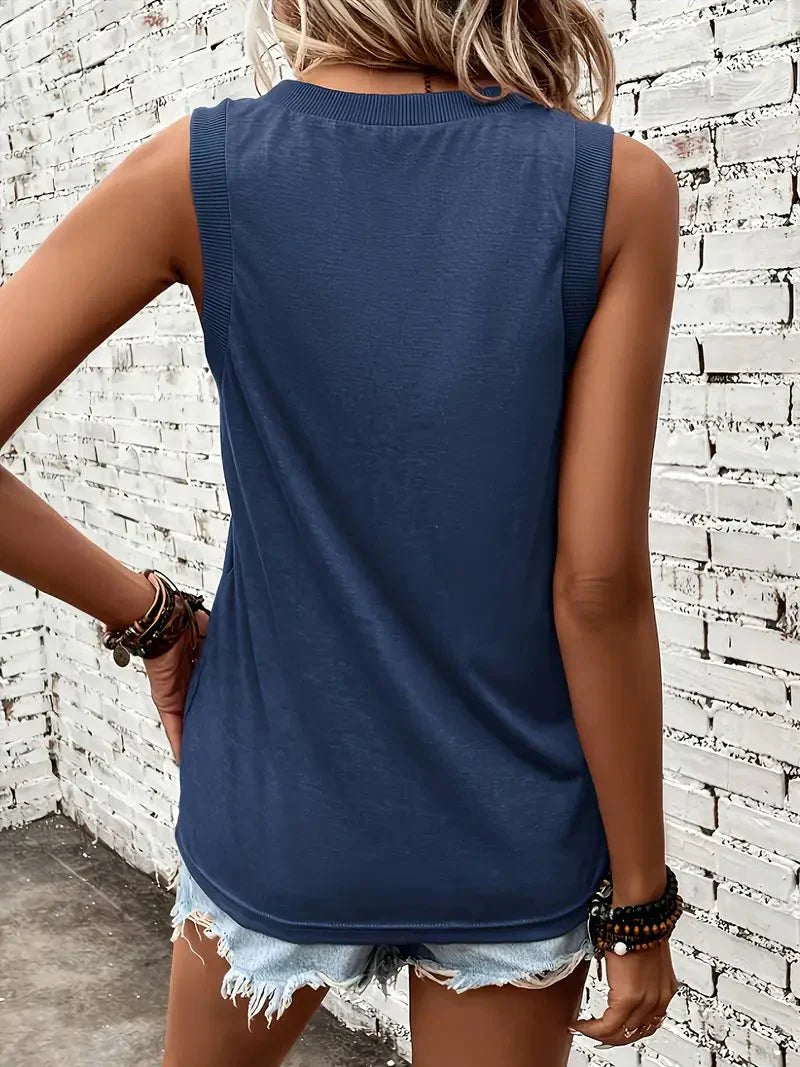 Megan - Camiseta con escote corazón, suave al tacto