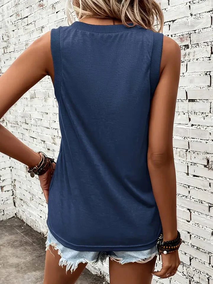 Megan - Camiseta con escote corazón, suave al tacto