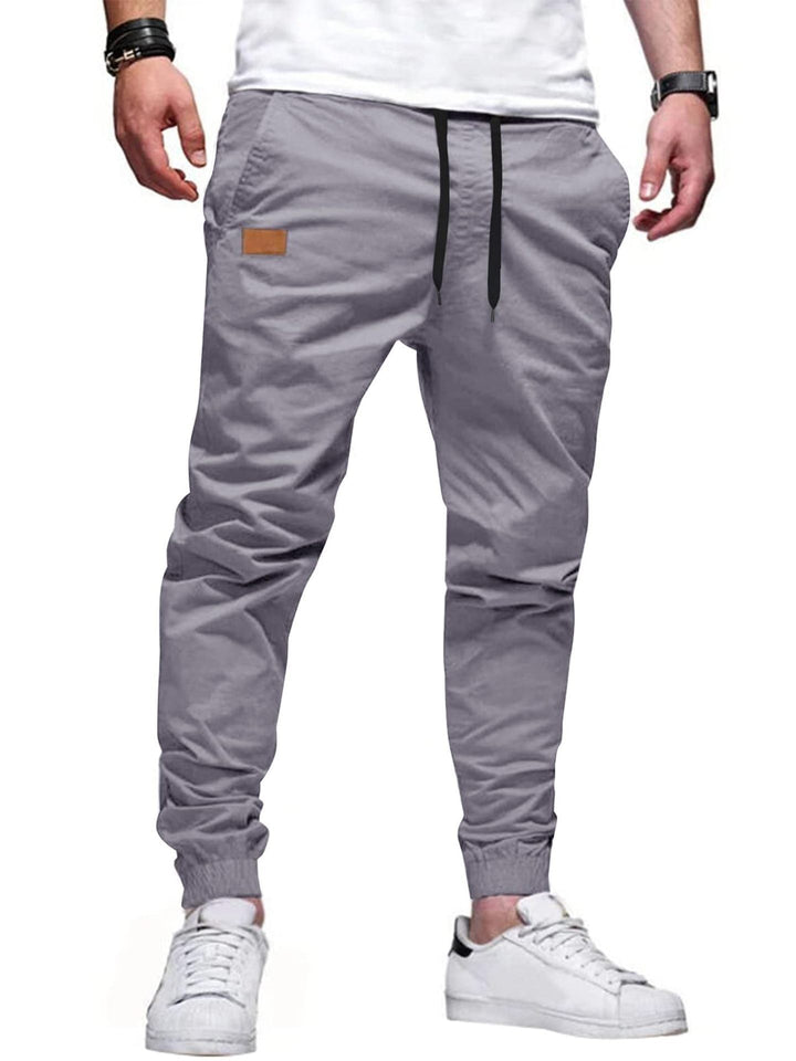 Xavier - Pantalones jogger entallados con jareta