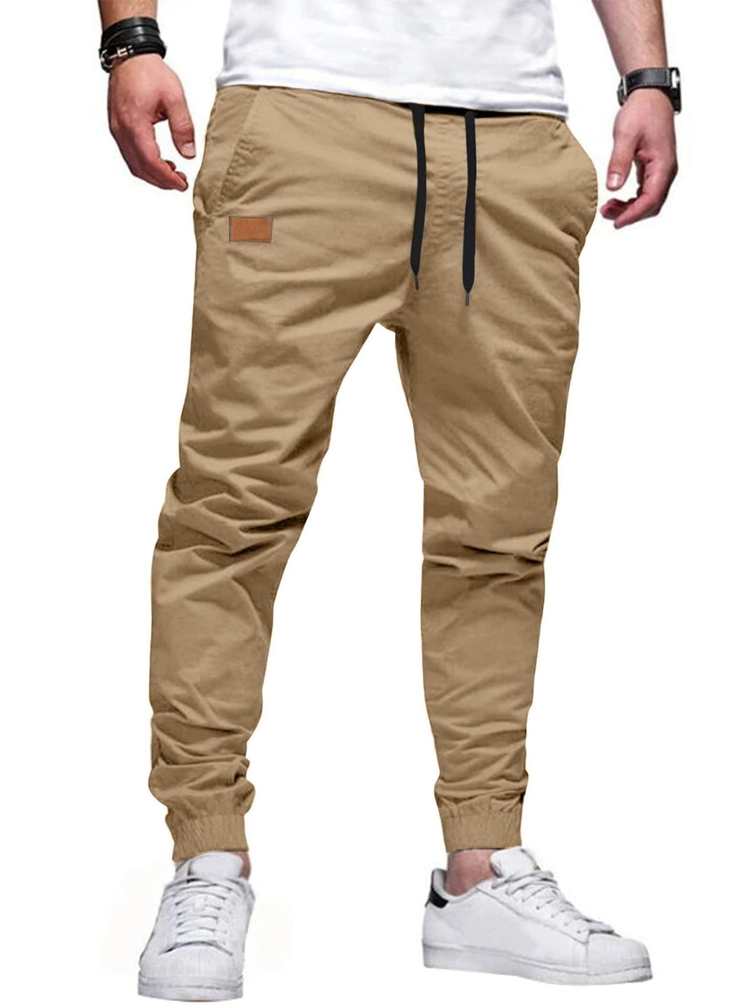 Xavier - Pantalones jogger entallados con jareta
