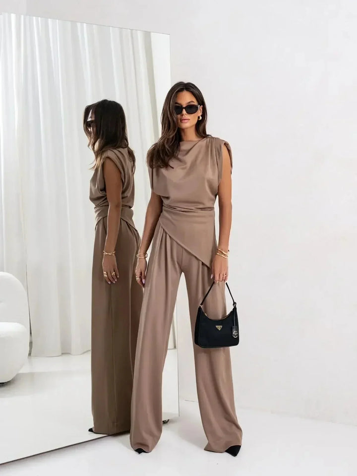 Junia - Elegante conjunto informal de dos piezas