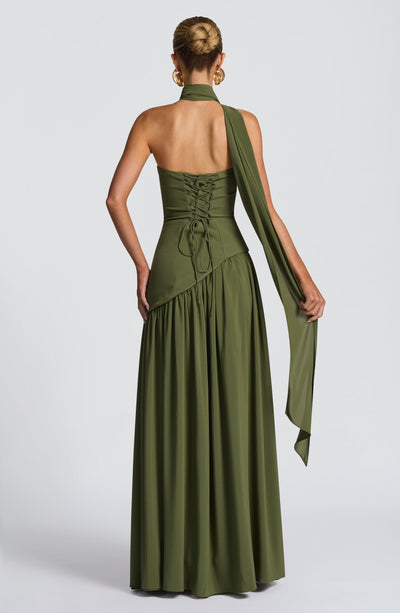 Rynellea - Vestido de noche elegante sin tirantes