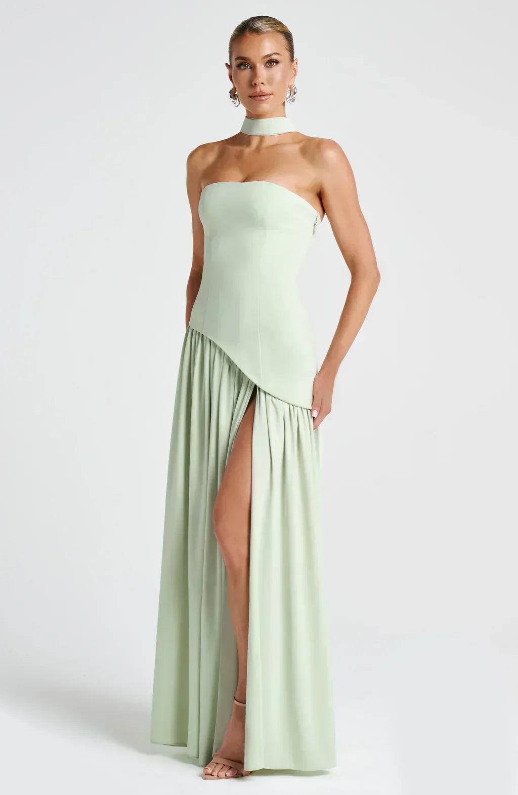 Rynellea - Vestido de noche elegante sin tirantes