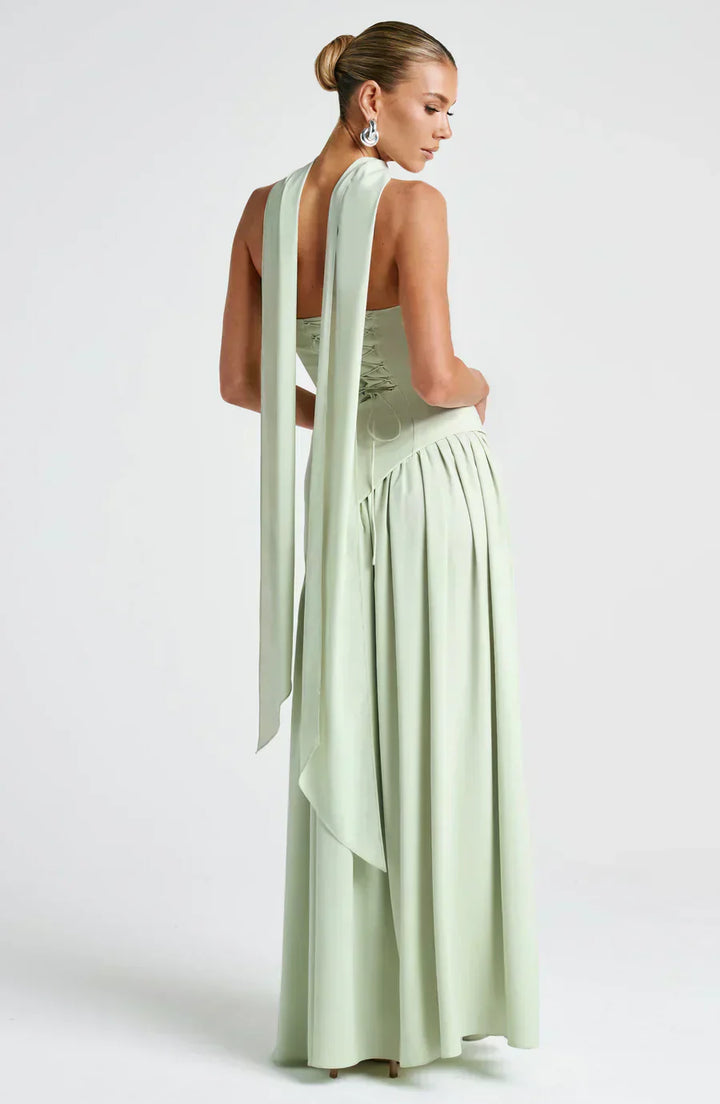 Rynellea - Vestido de noche elegante sin tirantes
