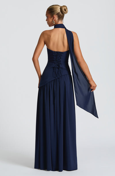 Rynellea - Vestido de noche elegante sin tirantes