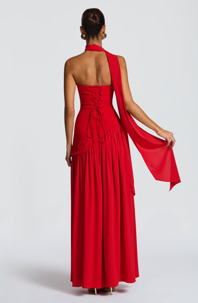 Rynellea - Vestido de noche elegante sin tirantes