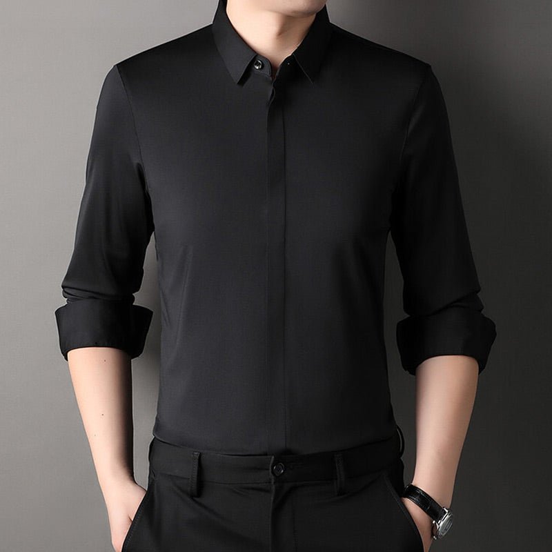 Halvric - Camisa elástica resistente a las arrugas