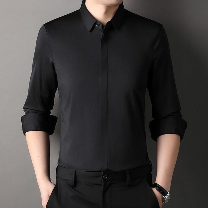 Halvric - Camisa elástica resistente a las arrugas