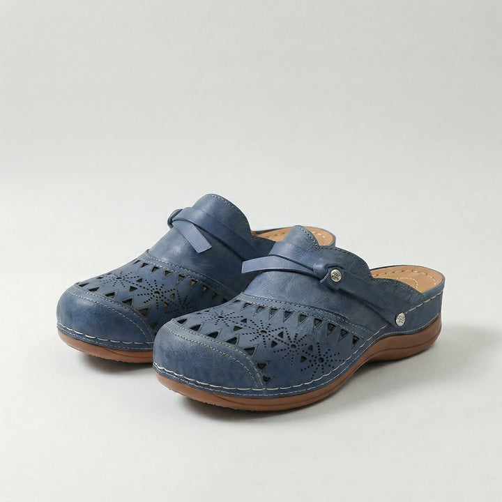 Mallory - Zuecos cómodos con diseño calado