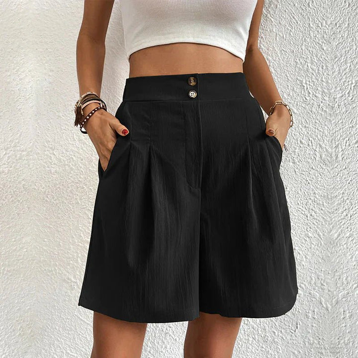 Halia - Shorts de tiro alto con tacto suave