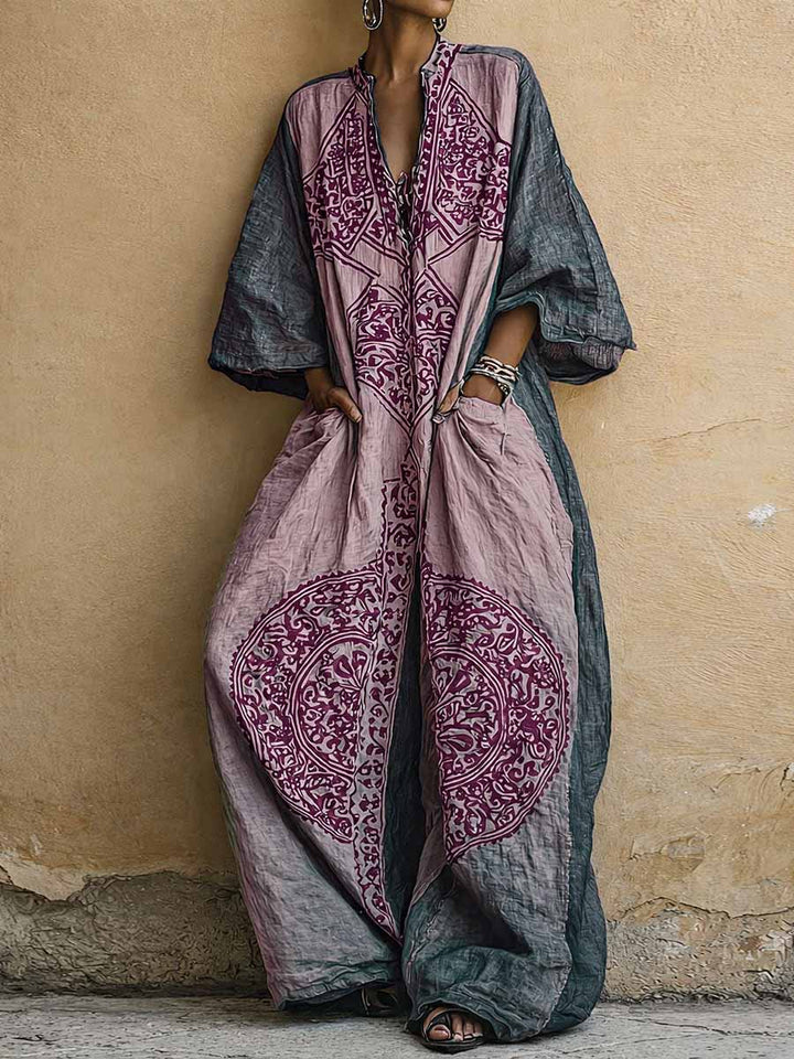 Melantha - Enterizo con estampado vintage y tacto suave