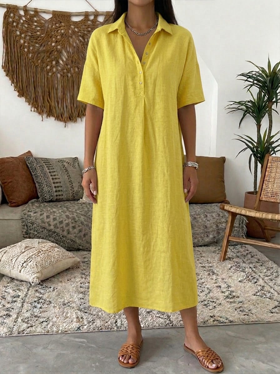 Isavelle - Vestido camisero fluido