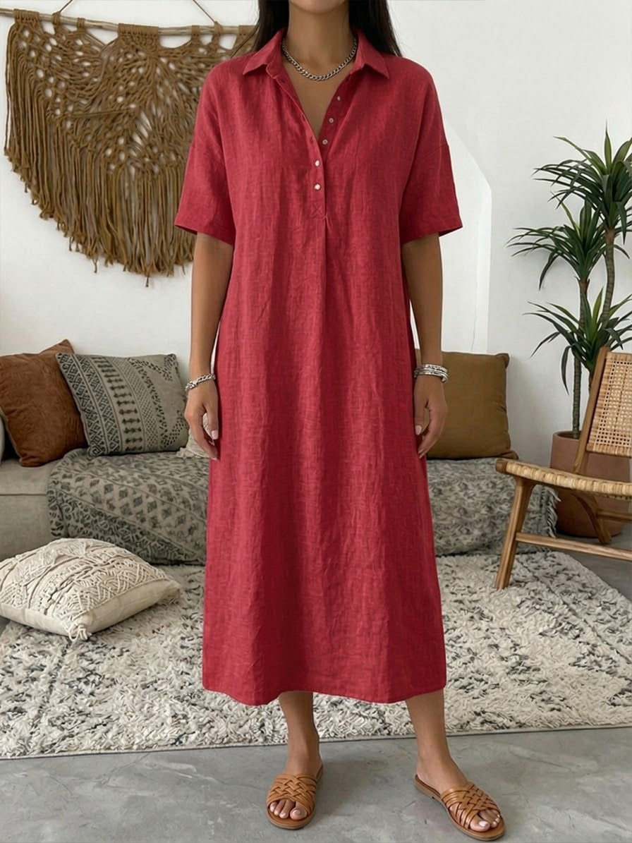 Isavelle - Vestido camisero fluido