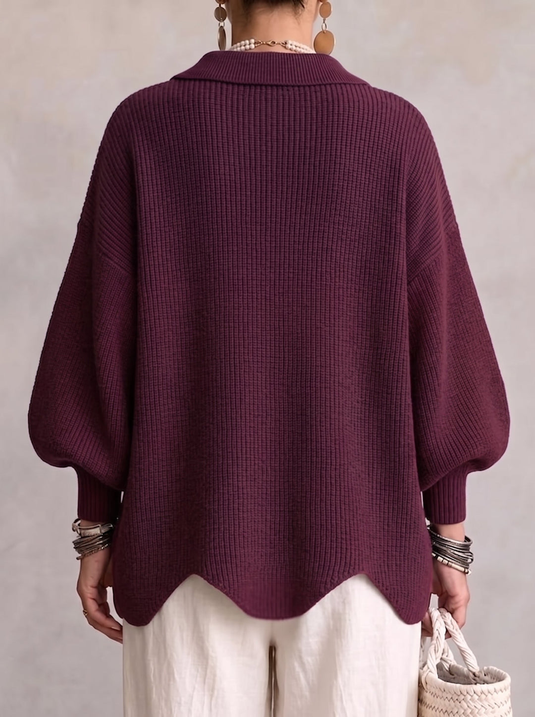 Kaelinae - Cárdigan oversize de alto gramaje