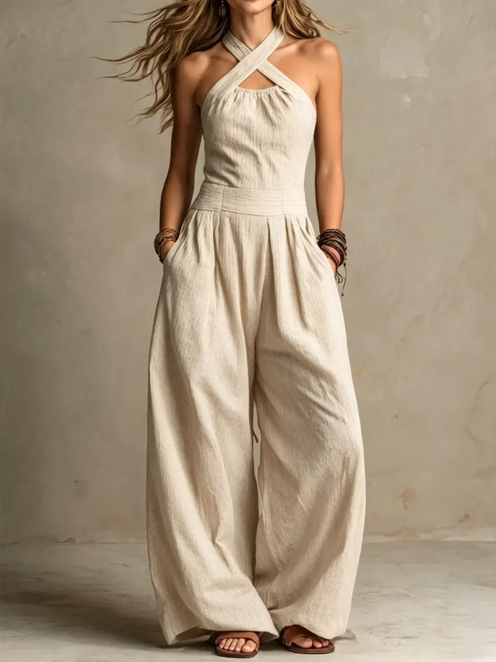 Karissa - Jumpsuit fluido de pierna ancha