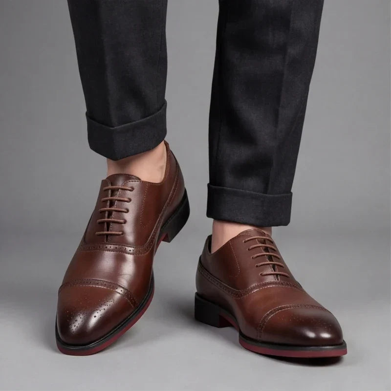 Arvid - Zapatos Oxford premium con puntera recta