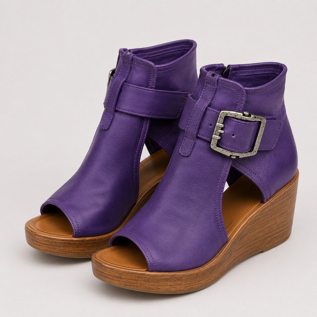 Fayre - Botines con cuña acolchada
